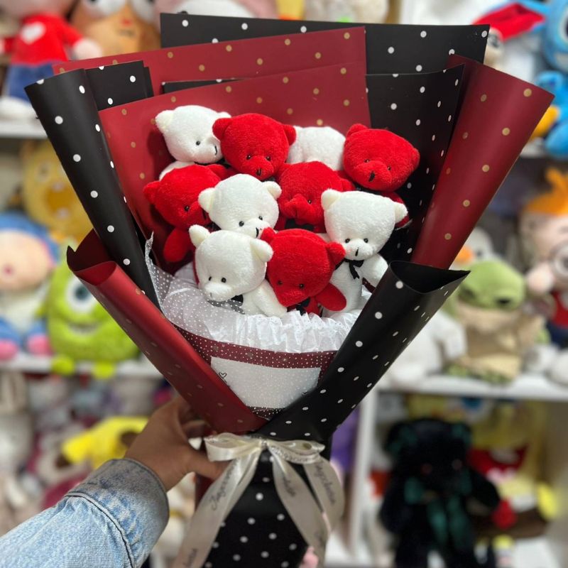 بوکت خرسی طرح دسته گل کد 112