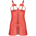 ست لباس خواب فانتزی و شورت زنانه قرمز