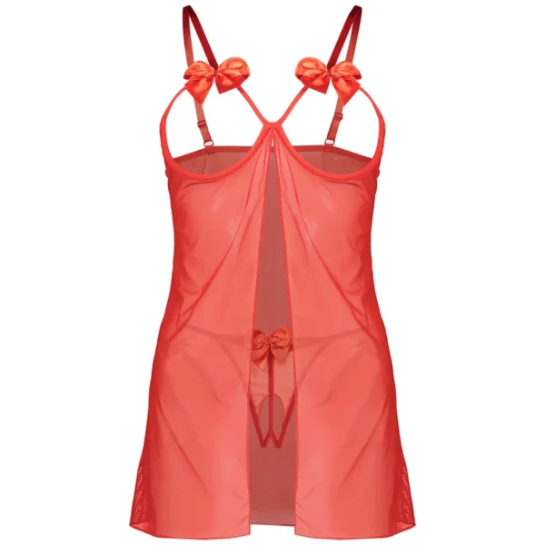 ست لباس خواب فانتزی و شورت زنانه قرمز