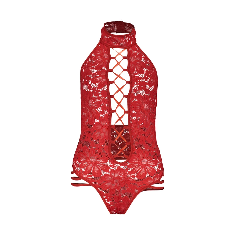 لباس خواب زنانه بادی گیپور قرمز