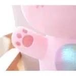 عروسک گربه صورتی بامزه با قلب براق ارتفاع 25 سانتی متر - Image 3