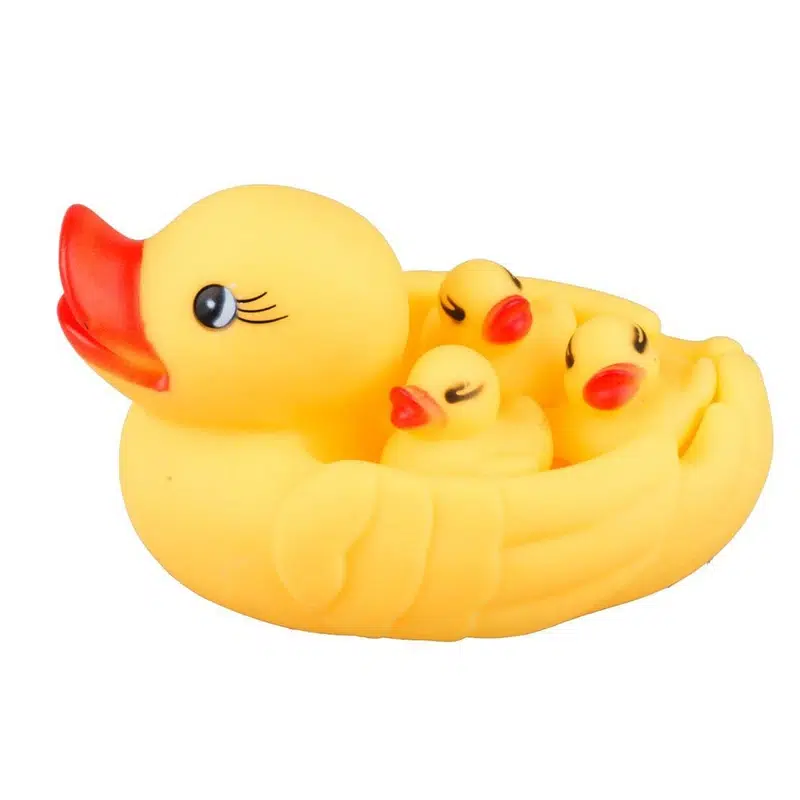 ست اسباب‌ بازی اردک پلاستیکی مخصوص حمام کودک