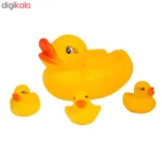 عروسک حمام طرح اردک کد 6_2101 مجموعه 4 عددی - Image 4