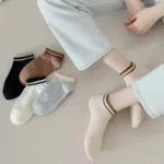 جوراب ساق کوتاه زنانه مدل BRW5 بسته 5 عددی - Image 3