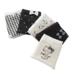 شورت زنانه مدل پنبه ضد حساسیت طرح Meow بسته 5 عددی - Image 9