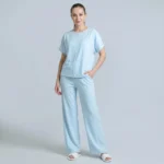 ست تی‌شرت آستین کوتاه و شلوار راحتی زنانه مدل sade کد 9843