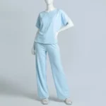 ست تی‌شرت آستین کوتاه و شلوار راحتی زنانه مدل sade کد 9843 - Image 2