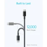 کابل تبدیل USB-C به USB-C انکر مدل Nylon A8753 طول 1.8 متر - Image 3