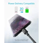 کابل تبدیل USB-C به USB-C انکر مدل Nylon A8752 طول یک متر - Image 3