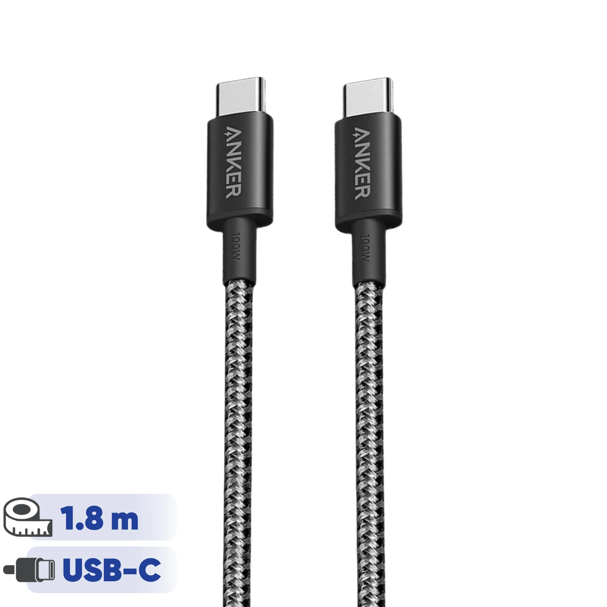 67889fbb147155531c8c18007c32f2a22d0370e1_1770140489 کابل تبدیل USB-C به USB-C انکر مدل Nylon A8753 طول 1.8 متر - Image 1