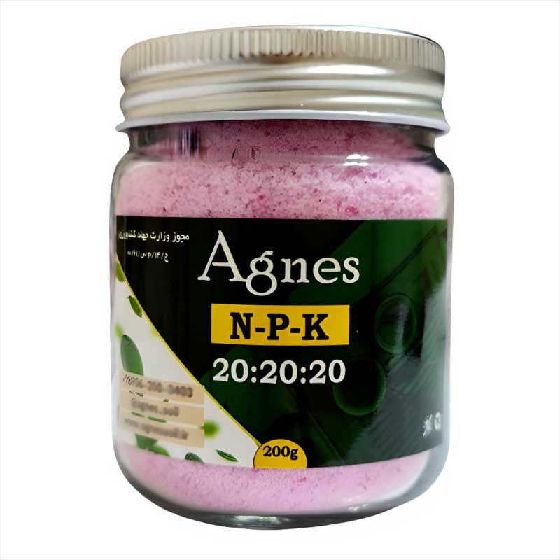 2eab87ada0e11975f613cb5bf6f3581b63b9b2d7_1752991390 کود NPK 20-20-20 آگنس مدل Ag202020 وزن 200گرم