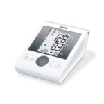 فشارسنج بازویی دیجیتال بیورر مدل BM28 با حافظه 120 رکورد برای 4 کاربر، نمایشگر LCD بزرگ، تشخیص آریتمی، هشدار خطای محاسباتی، سنجش ضربان قلب، قابلیت خاموشی خودکار و منبع تغذیه باتری قلمی و آداپتور