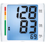 فشارسنج دیجیتال بازویی بیورر مدل BM44 با نمایشگر بزرگ LCD، قابلیت تشخیص آریتمی، هشدار خطا، حافظه دو کاربر، مناسب بازو 22 تا 30 سانتی‌متر و خاموشی خودکار
