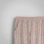 ست تی شرت و شلوار  راحتی زنانه گل‌دار پلی‌استر ناربن مدل مانتیا