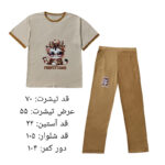 ست تی‌شرت آستین کوتاه و شلوار راحتی زنانه مدل ملوس