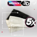ماسک تنفسی مداکس مدل سه بعدی پنج لایه کد 3D kf94 بسته 25 عددی