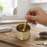 هاون برنجی مدل Gold