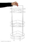 قفسه حمام شکیبا مدل H Corner Chrome 3
