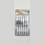 چاقو میوه خوری طرح سنگ کد 570 بسته 12 عددی