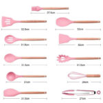 سرویس کفگیر و ملاقه 12 پارچه مدل کیچن ست silicone